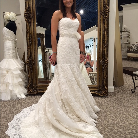 Martina Liana Dresses & Skirts - Fit and flare style with a strapless, sweetheart. rhinestone belt included. NWT